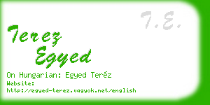 terez egyed business card